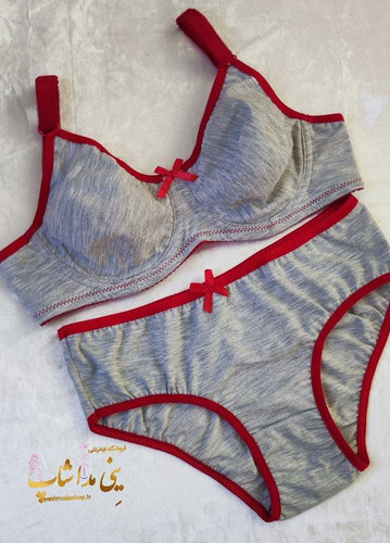 ست لباس زیر نخی ملانژ زنانه