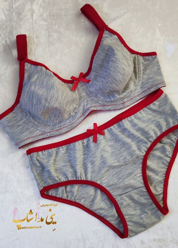 ست لباس زیر نخی ملانژ زنانه