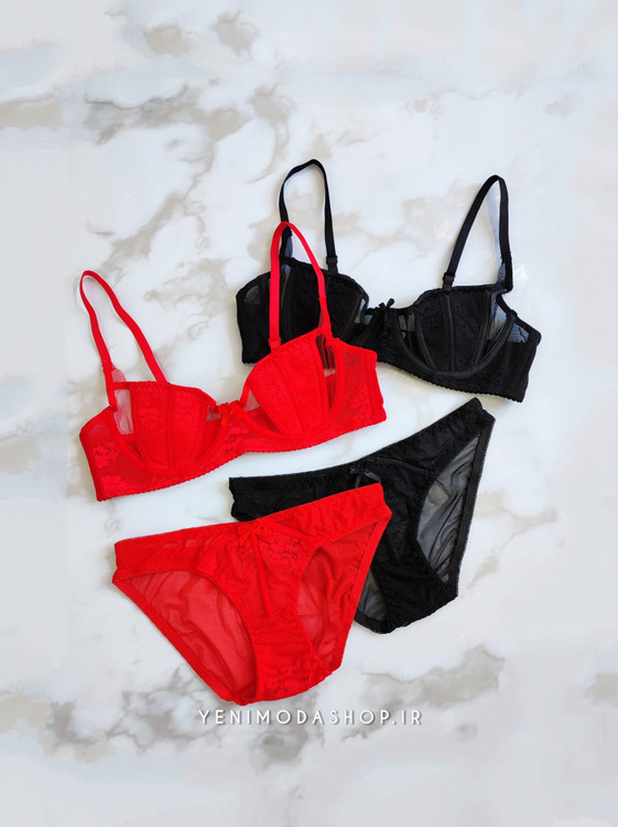 خرید ست شورت و سوتین توری با بهترین قیمت