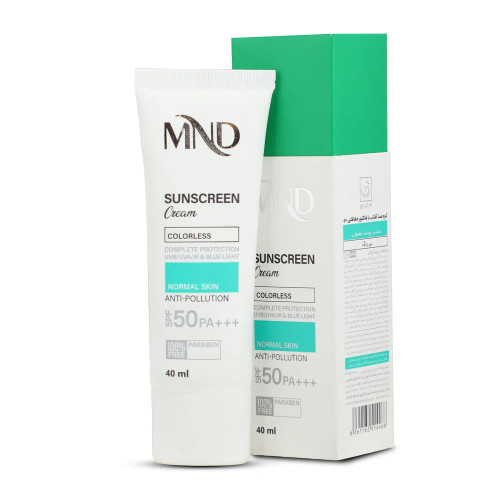 کرم ضد آفتاب با فاکتور حفاظتی 50 (SPF 50) ام ان دی مناسب پوست معمولی حجم40 میلی لیتر