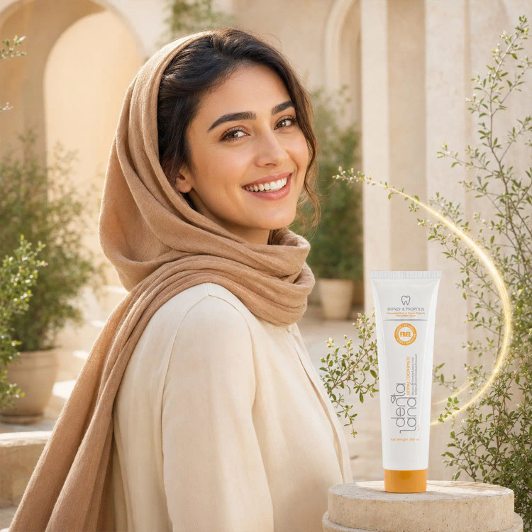 خمیردندان گیاهی دنتالند حاوی عصاره دارچین و آویشن با طعم دارچین حجم100 میلی لیتر