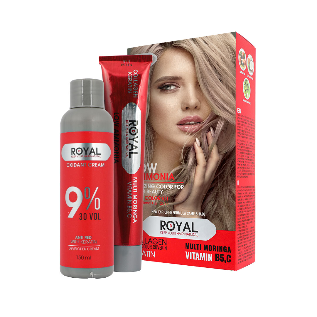 کیت رنگ مو بلوند کنفی رویال کد R312 حجم250 میلی لیتر